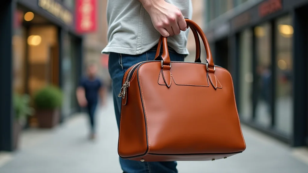 The image shows a medium-sized bag, perfect for exploring with its structured design and elegant appeal.